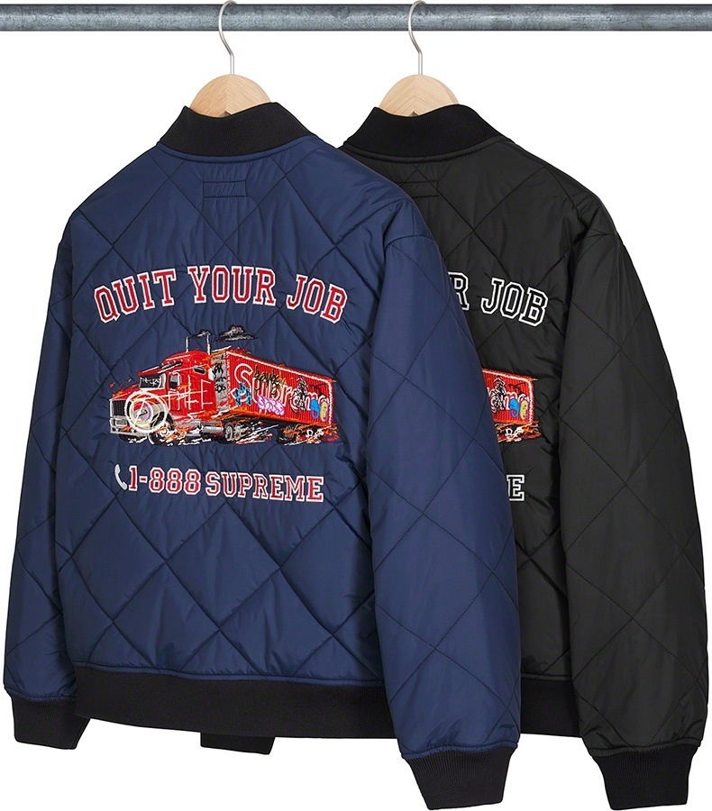 Quit Your Job Quilted Work Jacket